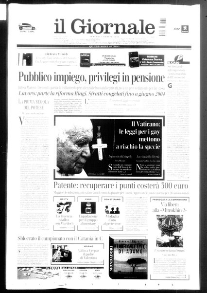 Il giornale : quotidiano del mattino